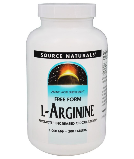 Free Form L-Arginine 1000 mg. - 200 Tablets