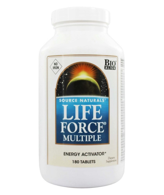 Life Force Multiple Energy Activator No Iron - 180 Tablets