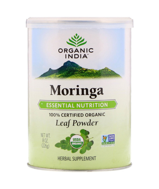 Organic India, Organic Moringa Leaf Powder, 8 oz (226 g)