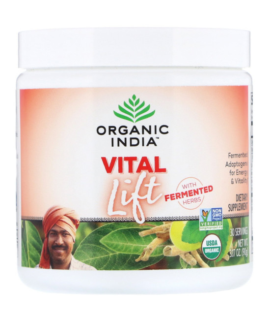 Organic India, Vital Lift, Fermented Adaptogens, 3.17 oz (90 g)